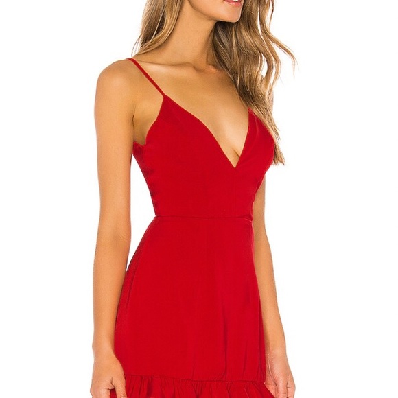 Red mini dress from revolve (superdown) - Picture 3 of 4